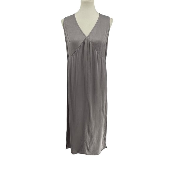 Bobi Black Dresses & Skirts - Bobi Black Sleeveless Maxi Dress Small Grey V-Neck